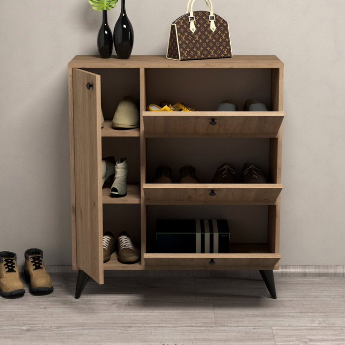 Hanah Home Bella 1802 Zapatero Bohemio Roble Hanah Home Bella 1802 Zapatero Bohemio Roble